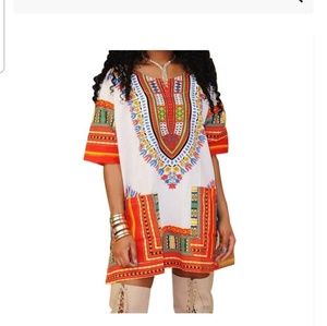 Fashion print totem casual dress 